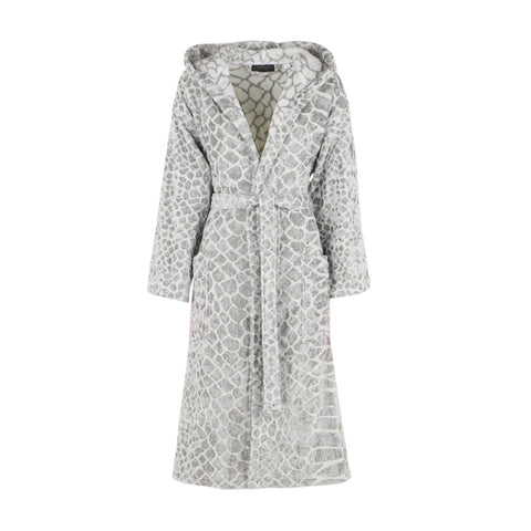 Accappatoio con Cappuccio Carrara Silver taipan Moderno in Spugna