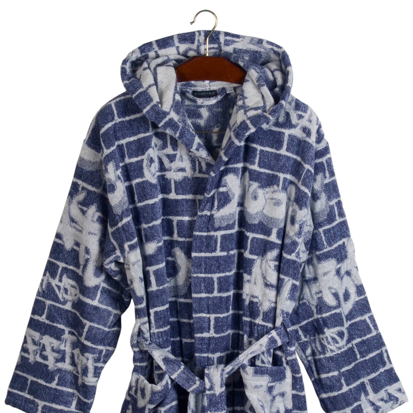 Accappatoio con Cappuccio Carrara Academy Moderno in Cotone