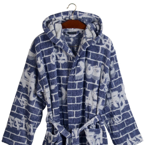 Accappatoio con Cappuccio Carrara Academy Moderno in Cotone