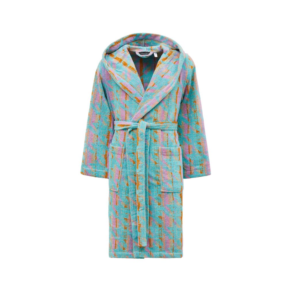 Accappatoio con Cappuccio Carrara Glamour Moderno in Spugna