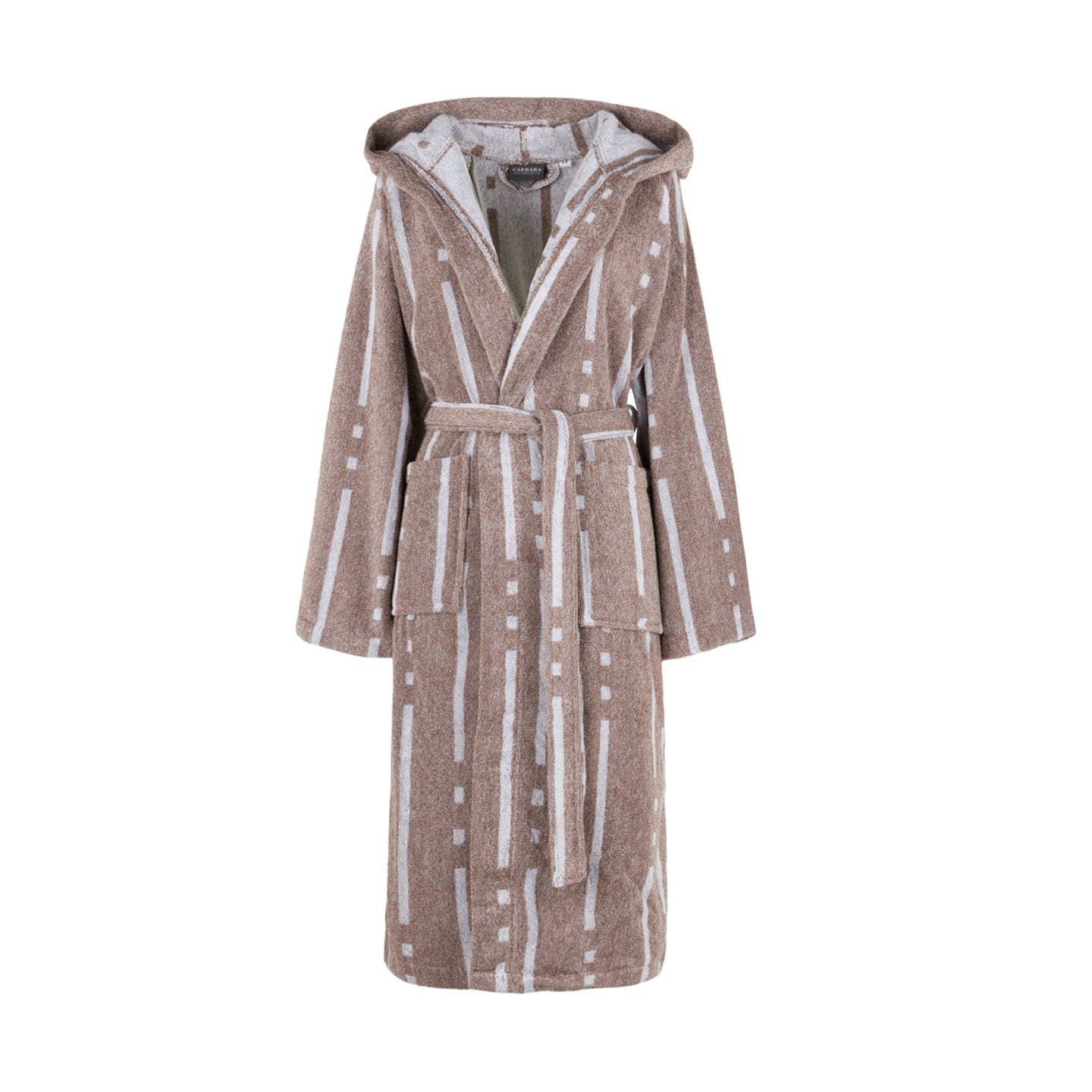 Accappatoio con Cappuccio Carrara Savage Moderno in Spugna