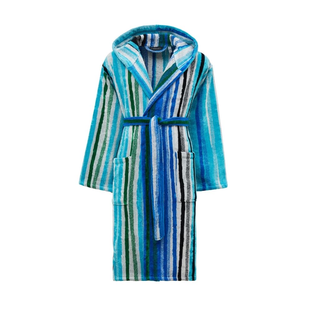 Accappatoio con Cappuccio Carrara Shangai Moderno in Spugna