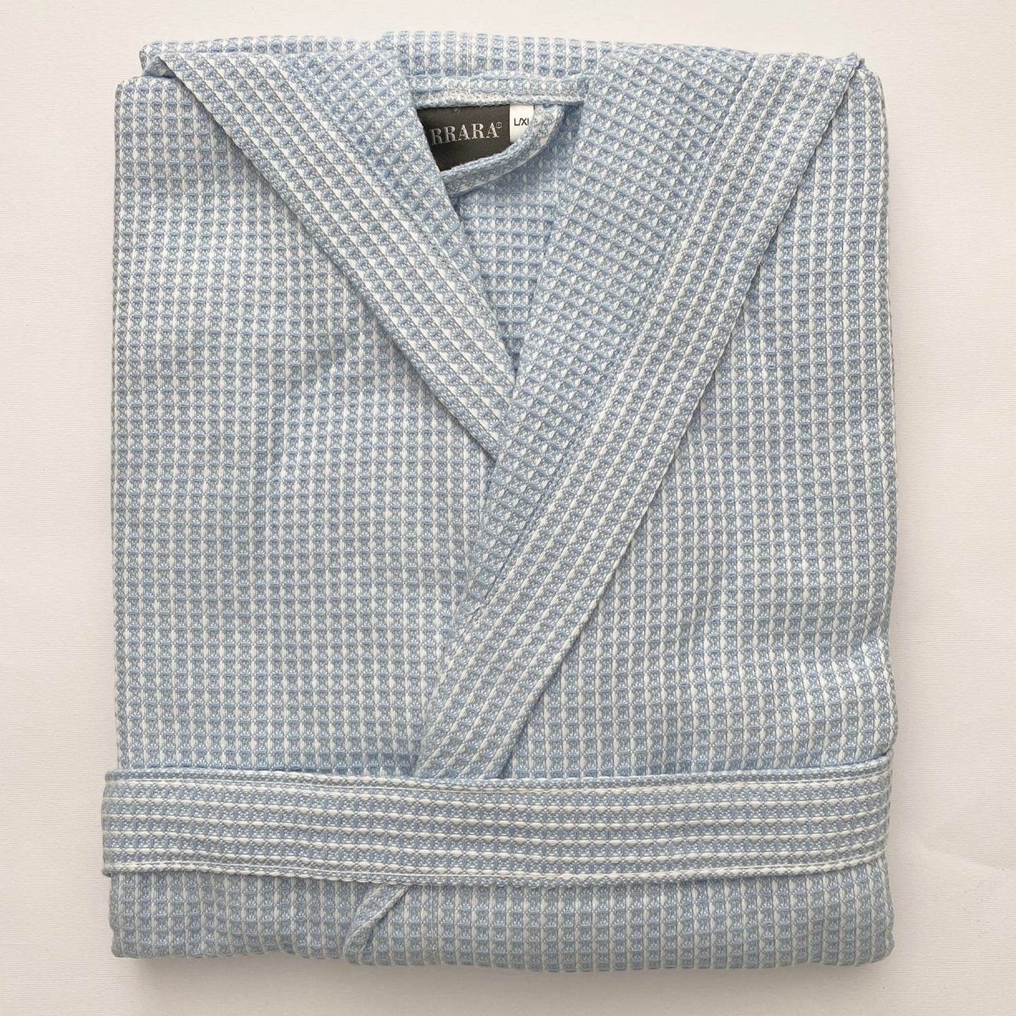 Accappatoio con Cappuccio Carrara Fyber Marsiglia Tinta Unita in Nido d'ape