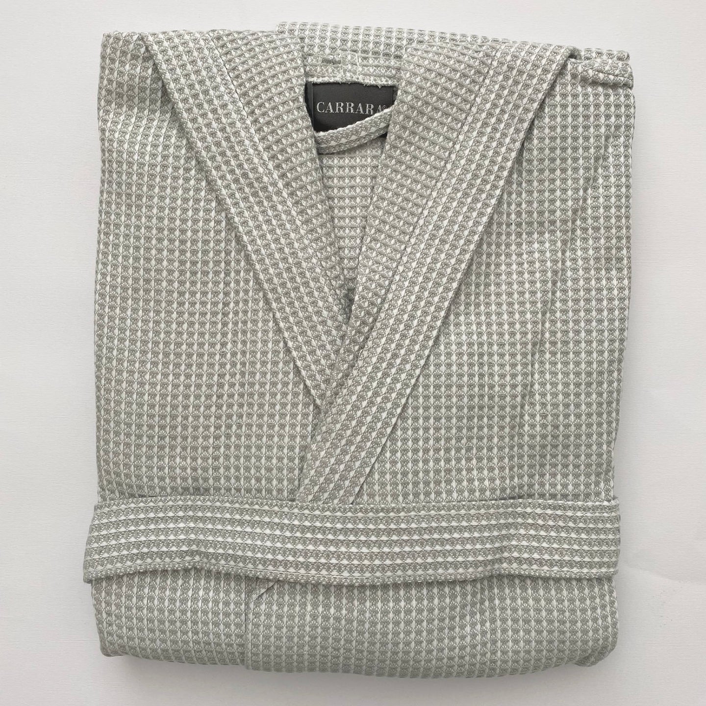 Accappatoio con Cappuccio Carrara Fyber Marsiglia Tinta Unita in Nido d'ape