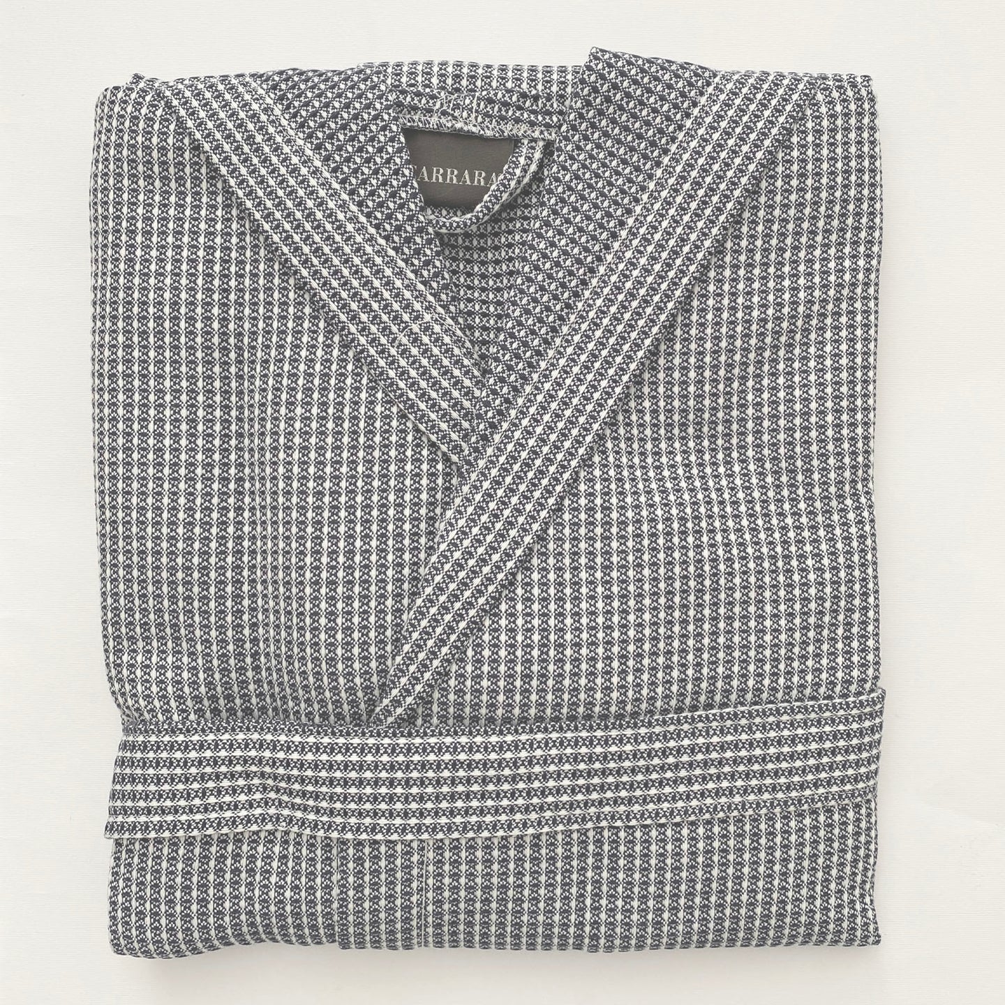 Accappatoio con Cappuccio Carrara Fyber Marsiglia Tinta Unita in Nido d'ape