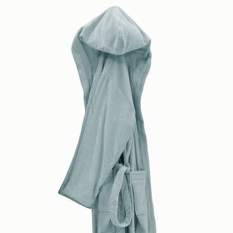 Accappatoio con Cappuccio Carrara Fyber Trendy Tinta Unita in Spugna