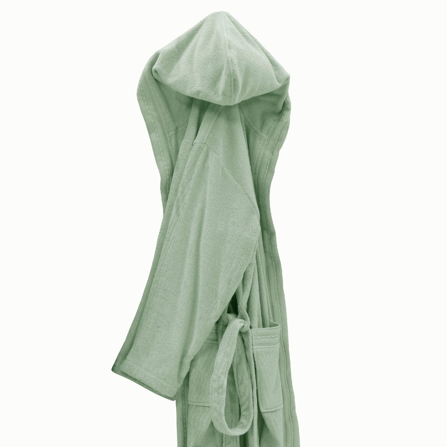 Accappatoio con Cappuccio Carrara Fyber Trendy Tinta Unita in Spugna