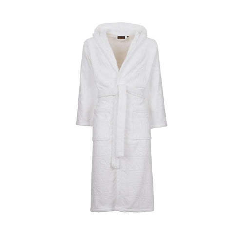 Accappatoio con Cappuccio Trussardi Overlogo Moderno in Spugna