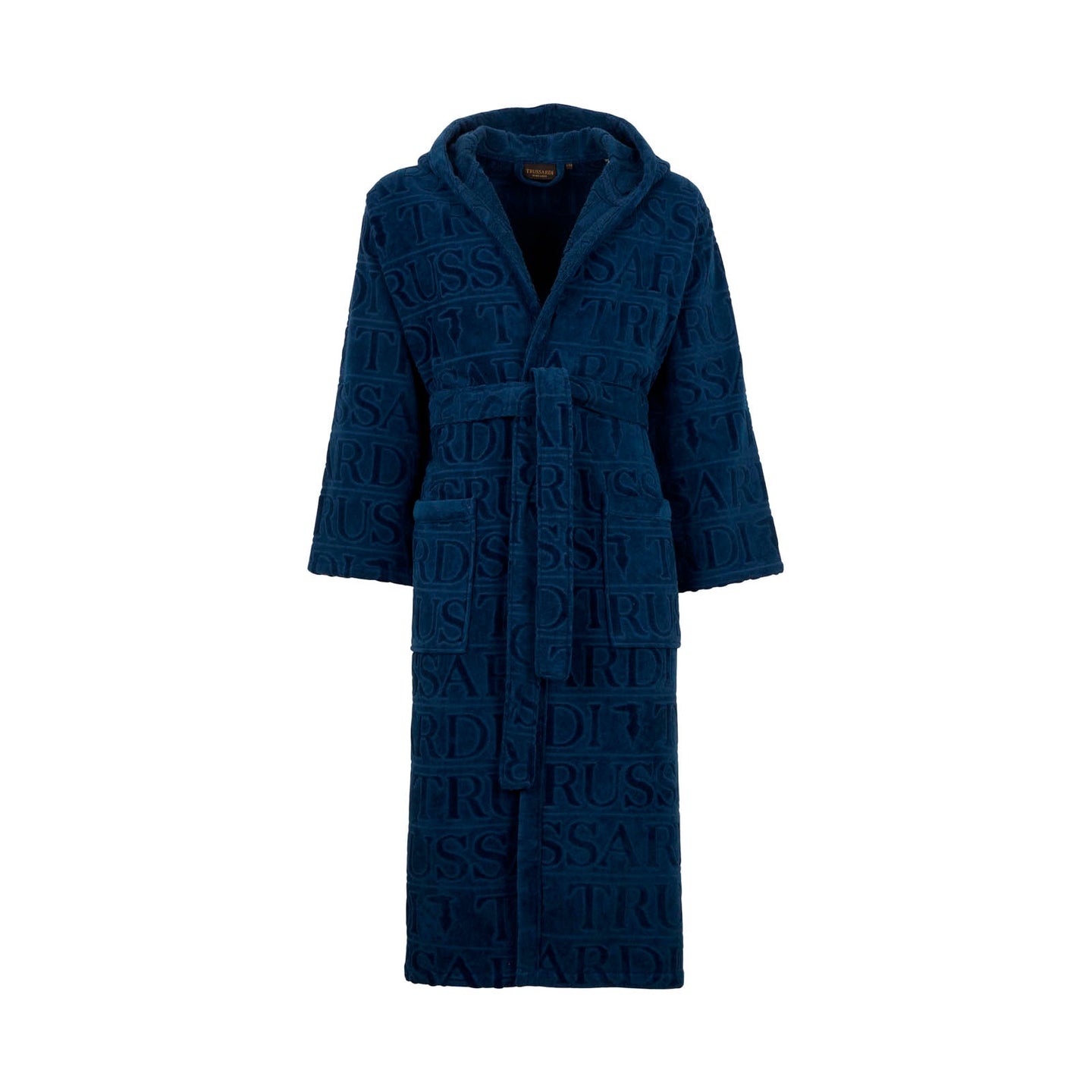 Accappatoio con Cappuccio Trussardi Overlogo Moderno in Spugna