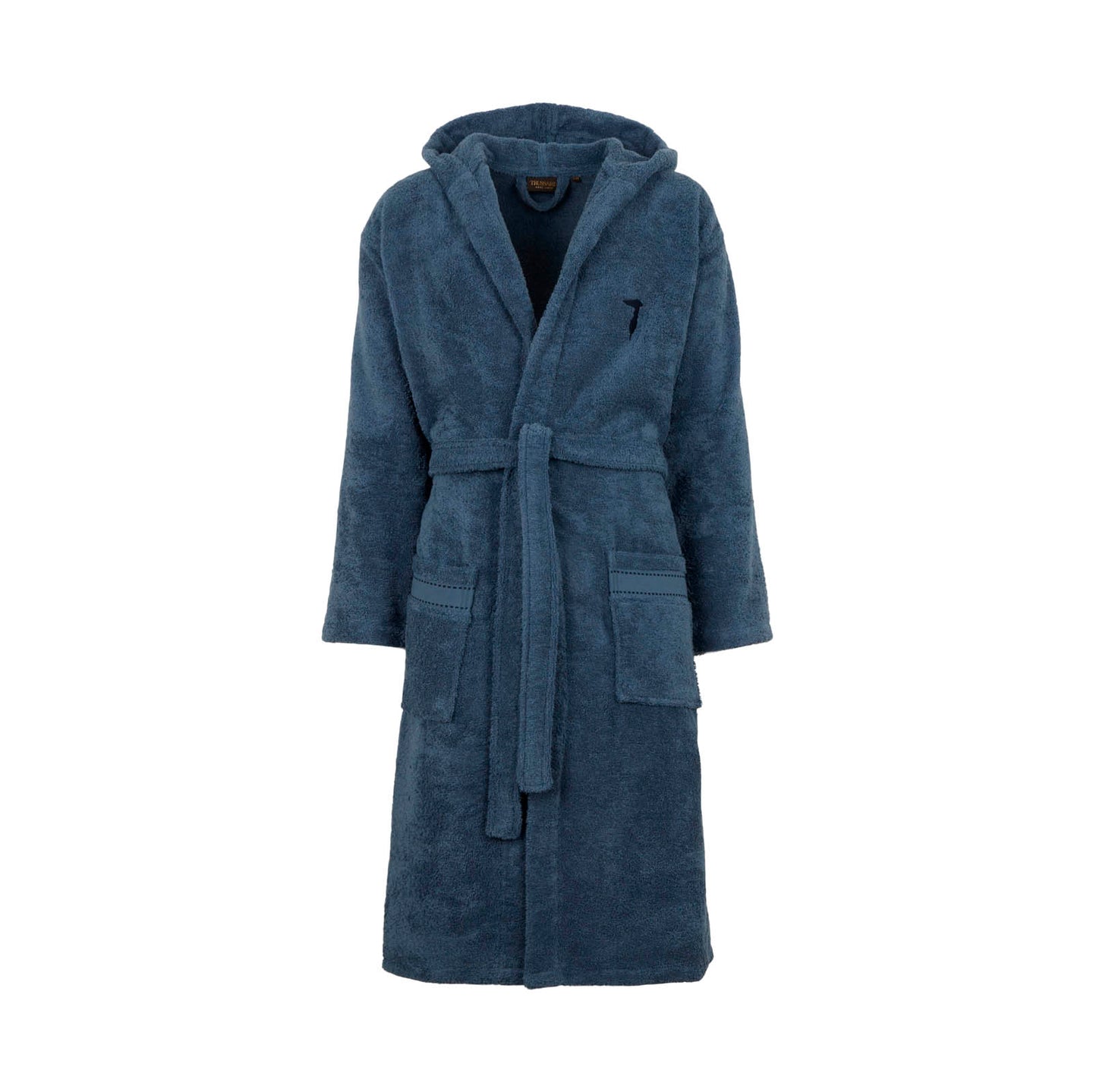 Accappatoio con Cappuccio Trussardi Ribbon Tinta Unita in Cotone