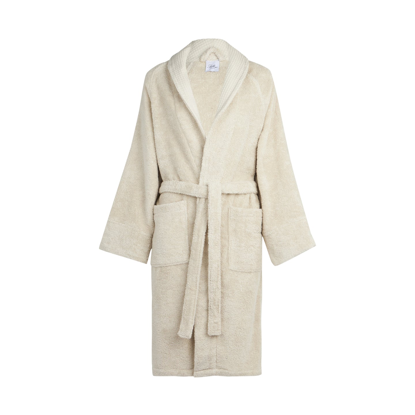 Accappatoio a Scialle Bellora Fiocco Tinta Unita in Spugna