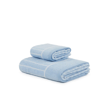 Asciugamano con Ospite Carrara Gessato Moderno in Spugna