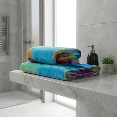 Asciugamano con Ospite Carrara Jamaica Moderno in Spugna