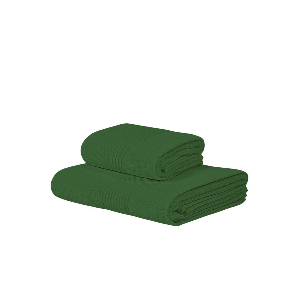 Asciugamano con Ospite Carrara Fyber Stripes Tinta Unita in Spugna