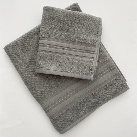 Asciugamano con Ospite Carrara Fyber Trendy Tinta Unita in Spugna