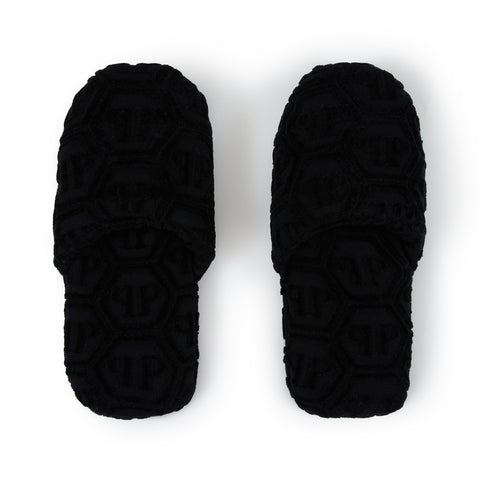 Ciabatte Philipp Plein Hexagon Tinta Unita in Spugna