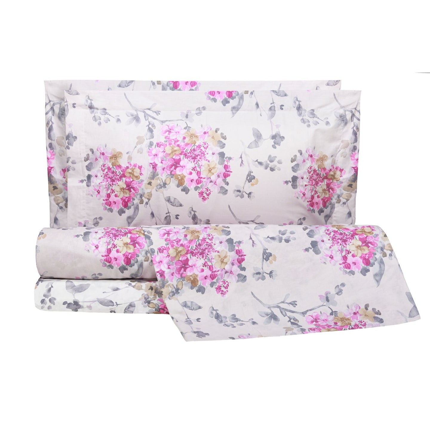 Completo Copripiumino Emporium Hydra Floreale in Percalle