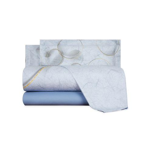 Completo Lenzuola Carrara Paper Moderno in Percalle