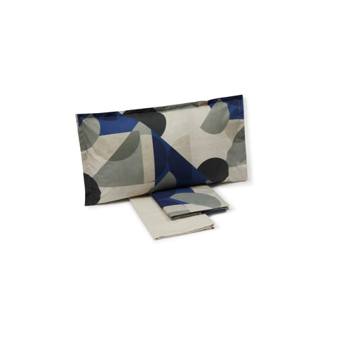 Completo Lenzuola Mirabello Forme Moderno in Percalle Luisiana