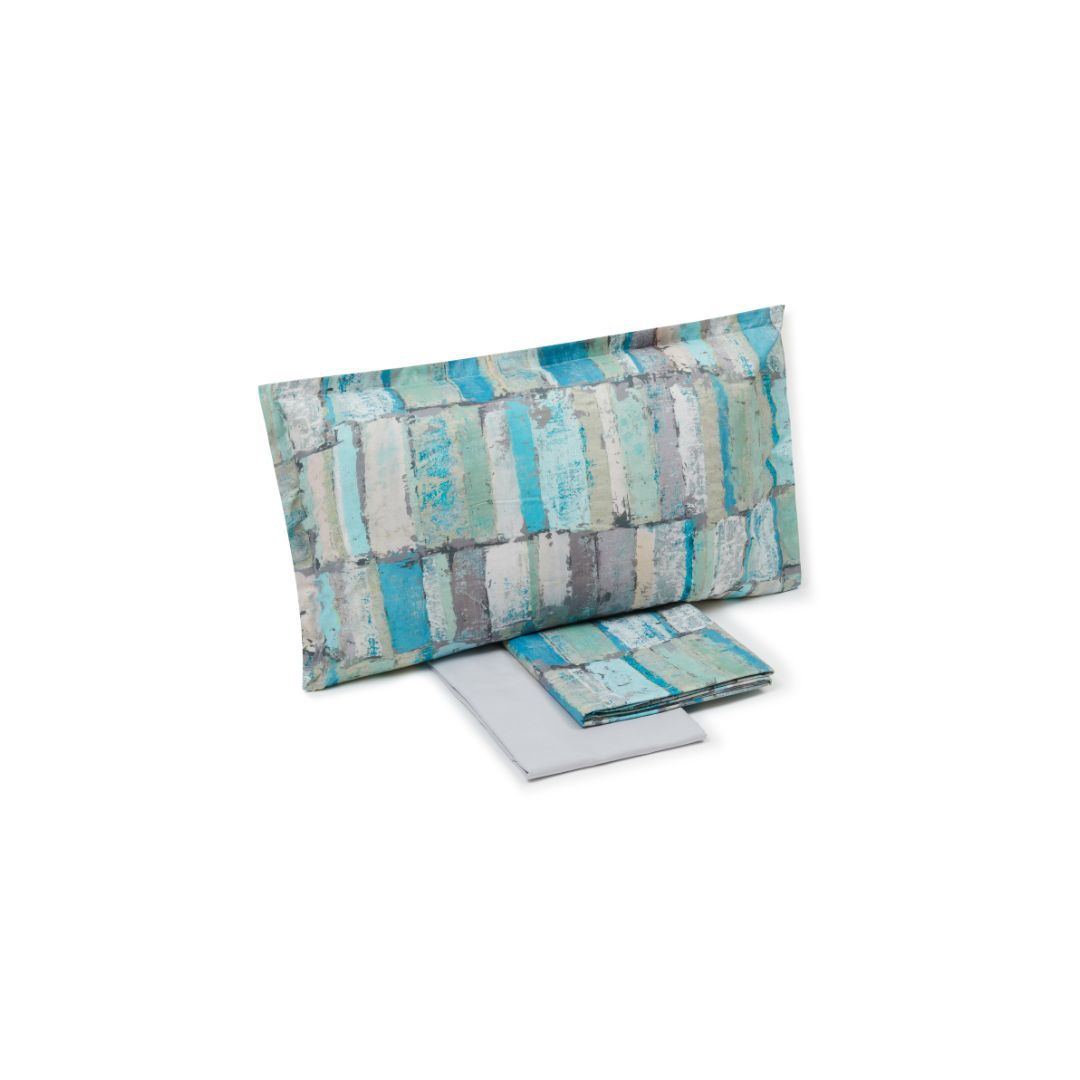 Completo Lenzuola Mirabello Mood Moderno in Percalle Luisiana