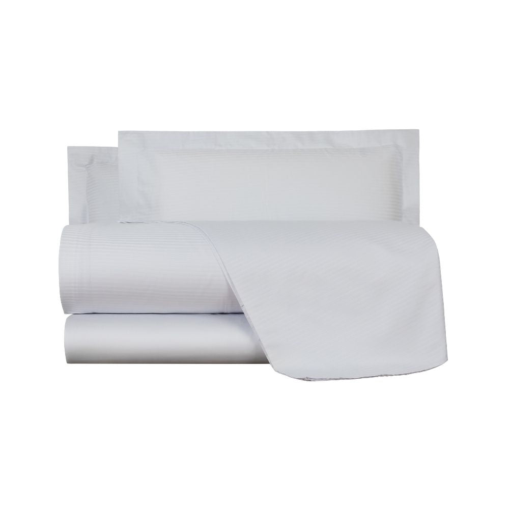 Completo Lenzuola Emporium Riga-raso Tinta Unita in Raso di cotone