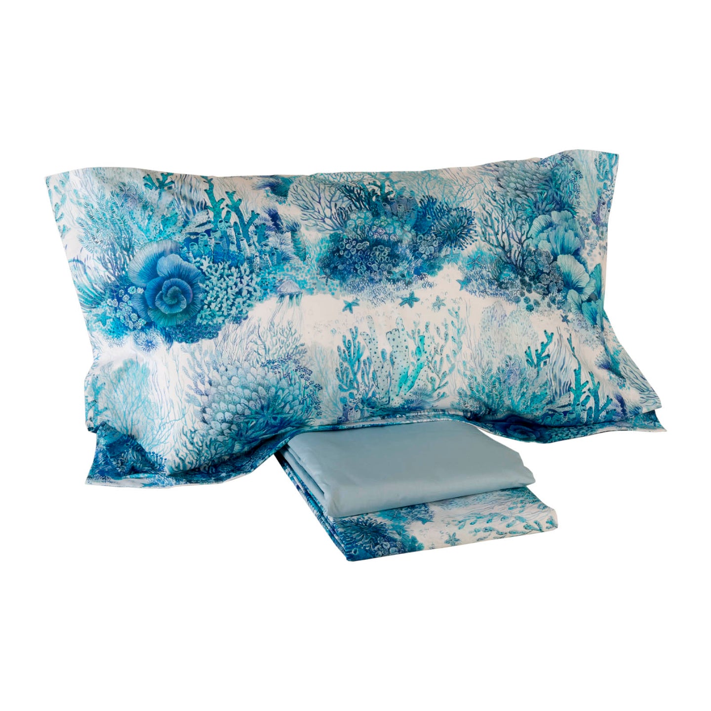 Completo Lenzuola Mirabello Sharm Moderno in Percalle