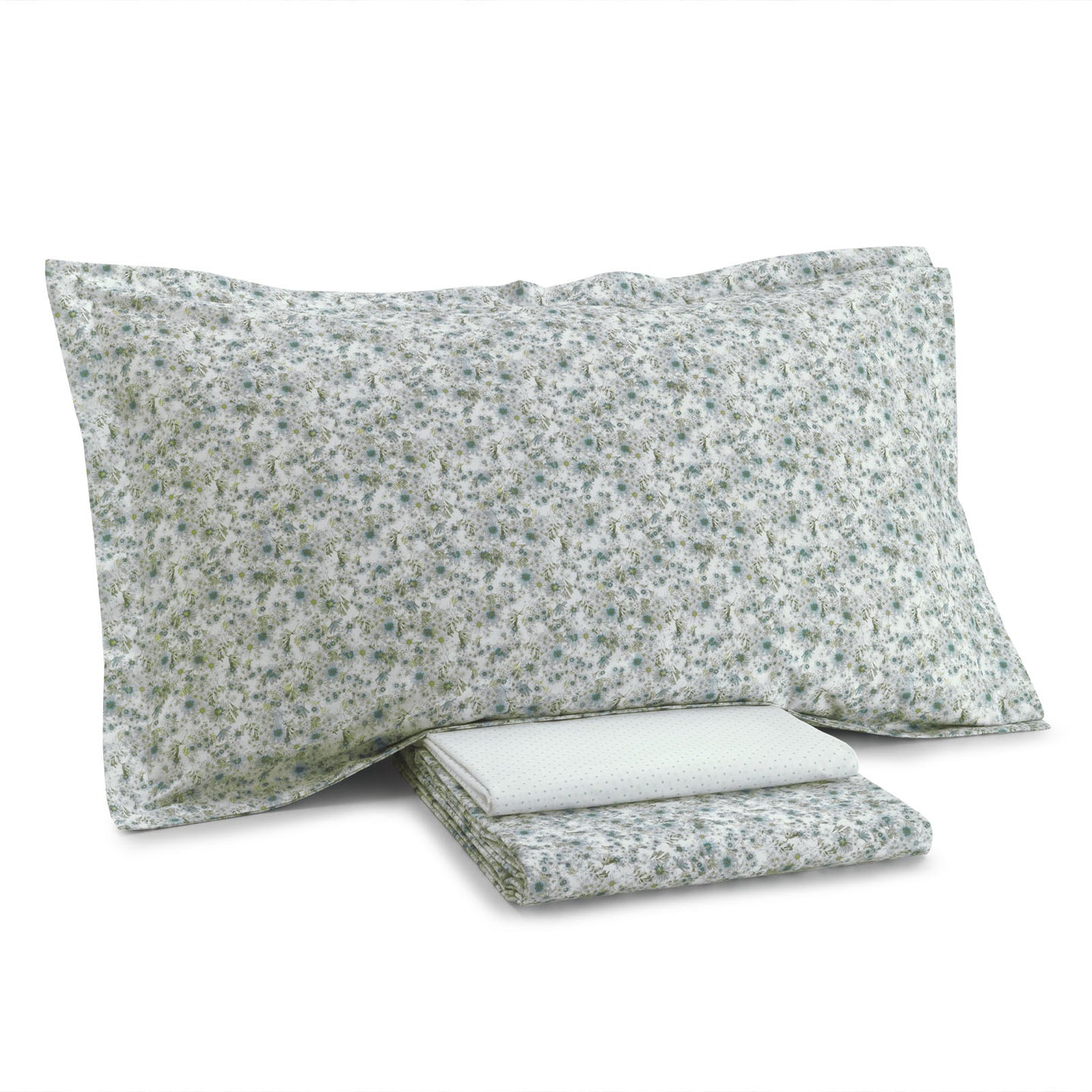 Completo Lenzuola Mirabello Luisiana Bonheur Floreale in Percalle