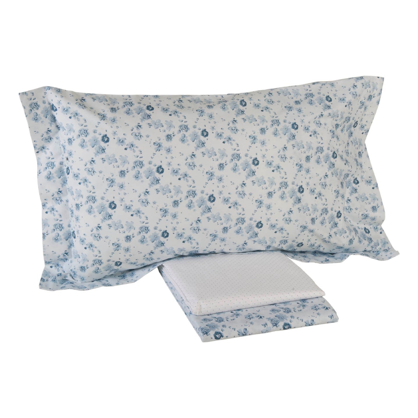 Completo Lenzuola Mirabello Luisiana Douceur Floreale in Percalle