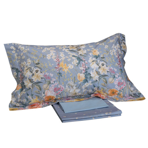 Completo Lenzuola Mirabello Festa di primavera Floreale in Percalle Luisiana