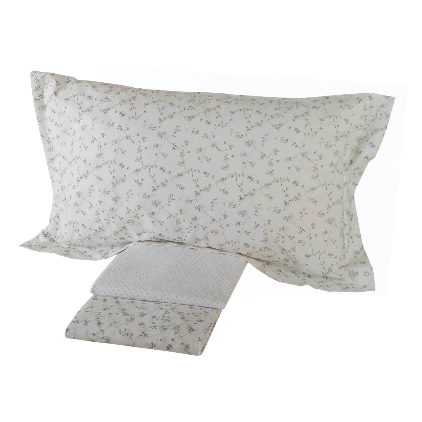 Completo Lenzuola Mirabello Luisiana Fleuries Floreale in Percalle