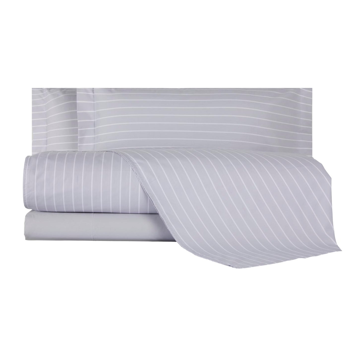 Completo Lenzuola Mirabello Luisiana Downing Geometrico in Percalle