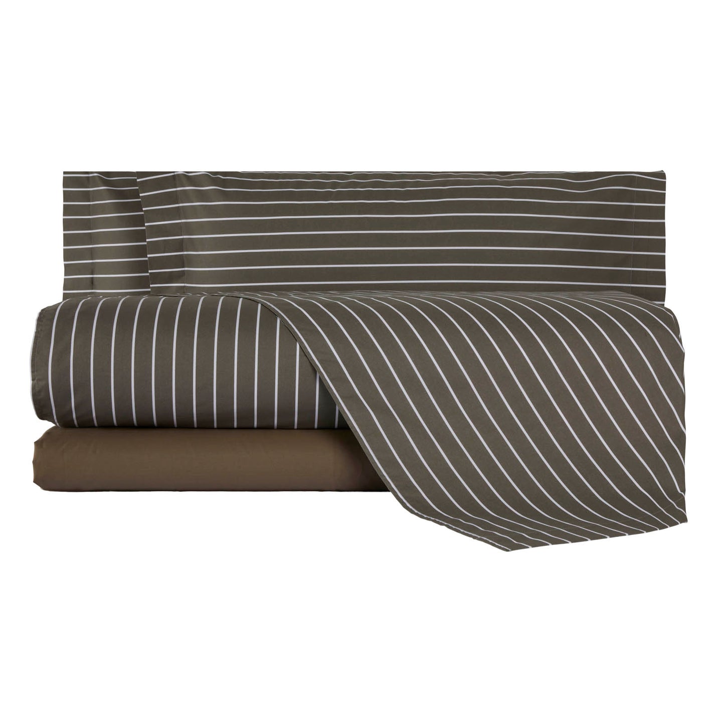 Completo Lenzuola Mirabello Luisiana Downing Geometrico in Percalle