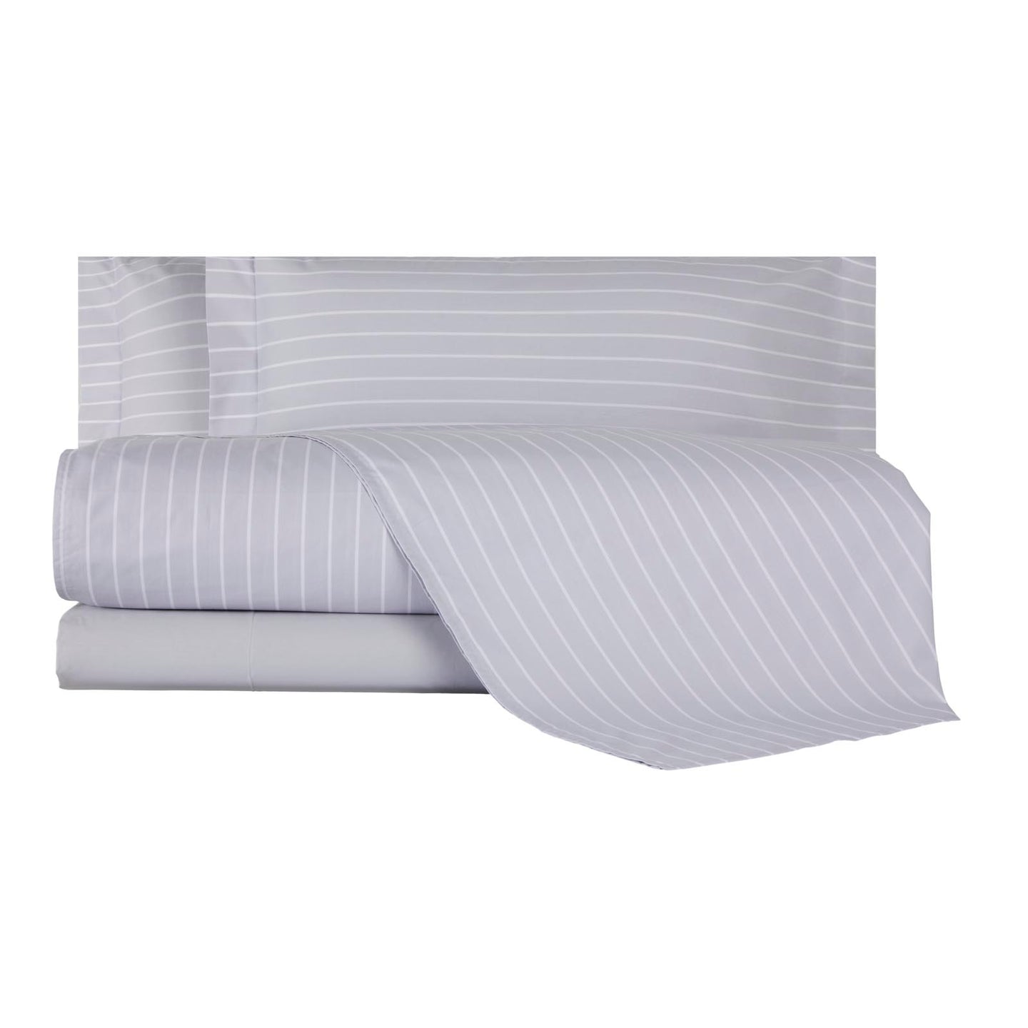 Completo Lenzuola Mirabello Luisiana Downing Geometrico in Percalle