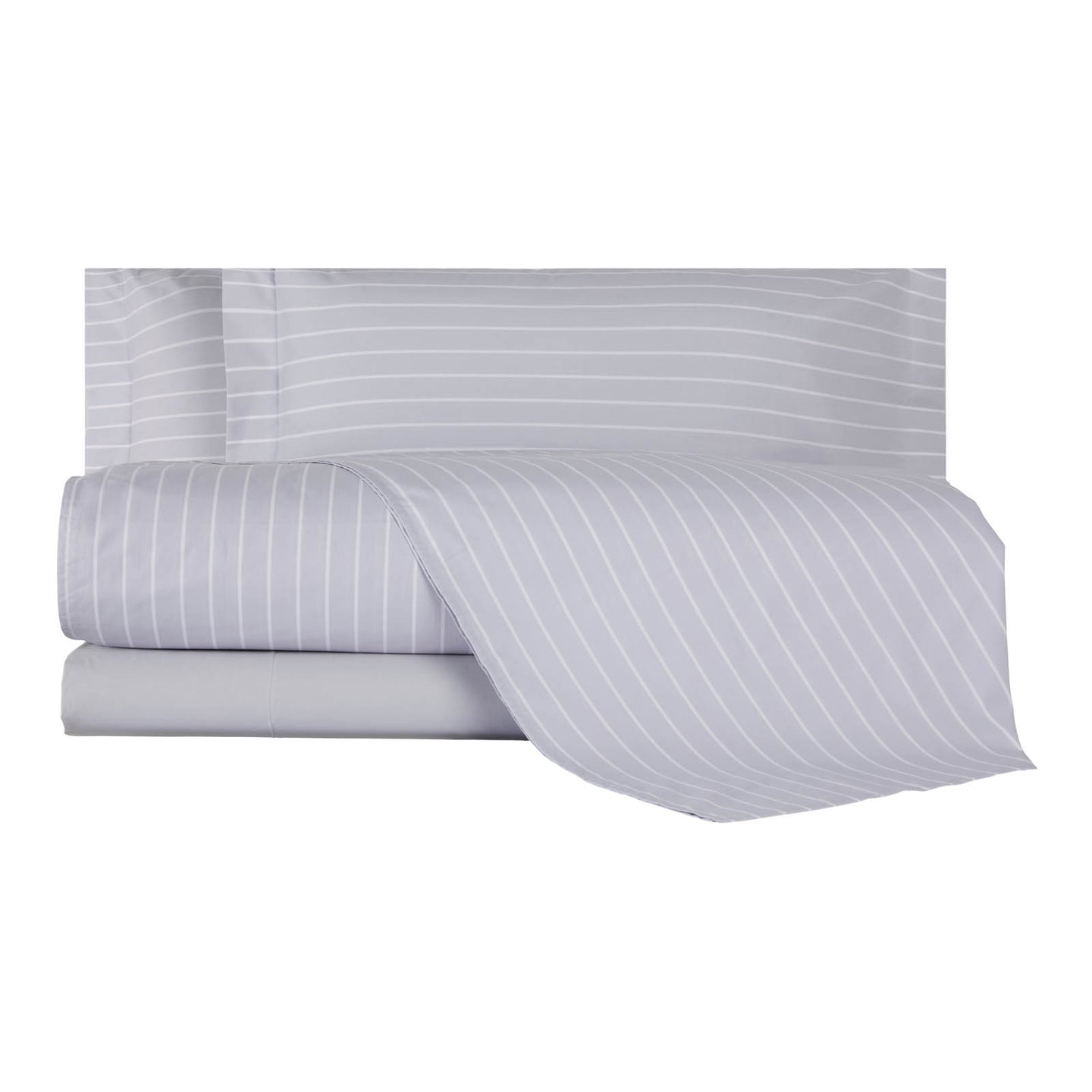 Completo Lenzuola Mirabello Luisiana Downing Geometrico in Percalle