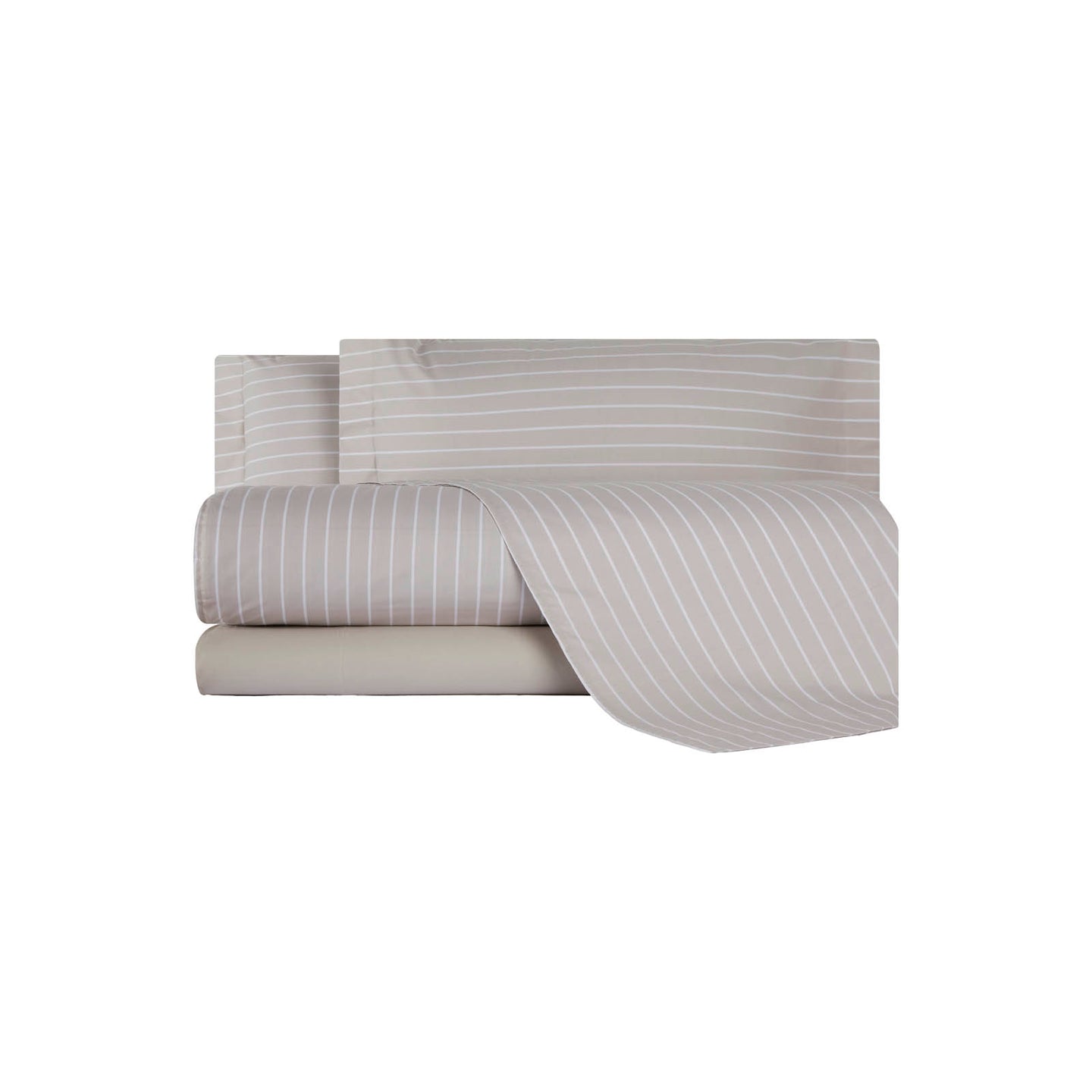 Completo Lenzuola Mirabello Luisiana Downing Geometrico in Percalle