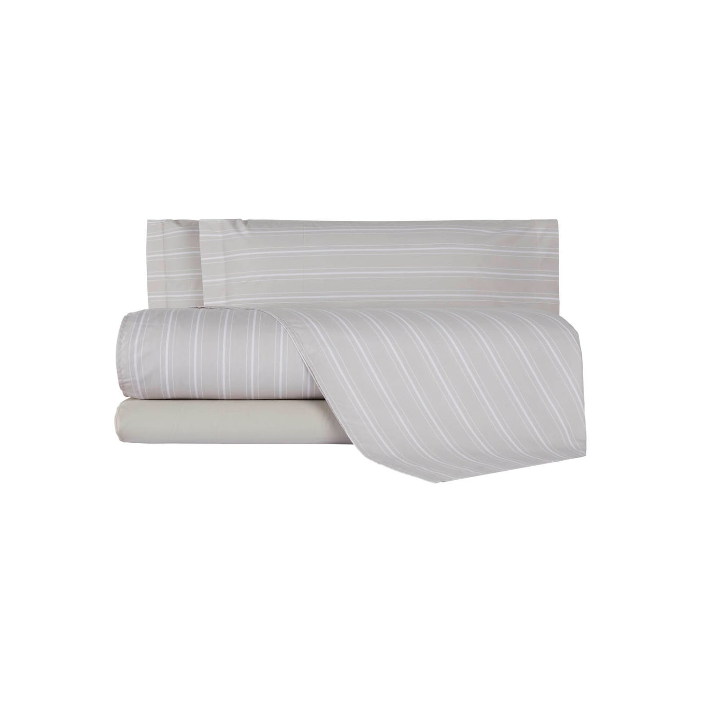 Completo Lenzuola Mirabello Luisiana Oxford Geometrico in Percalle