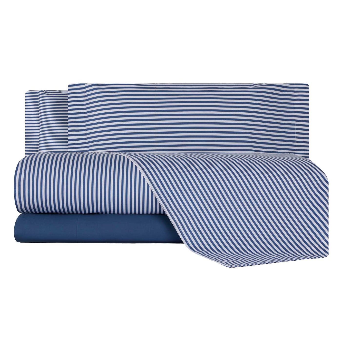 Completo Lenzuola Mirabello Luisiana Polo Geometrico in Percalle