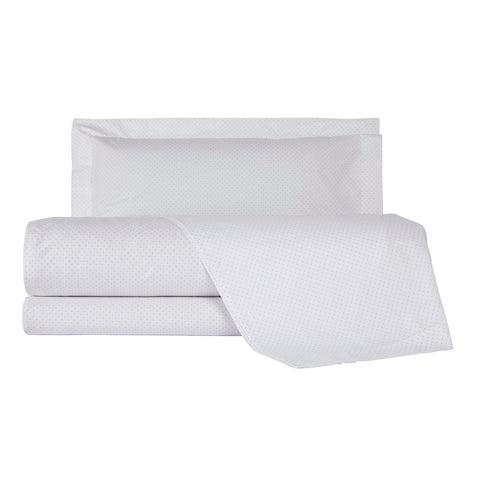 Completo Lenzuola Mirabello Luisiana Plumetis Geometrico in Percalle