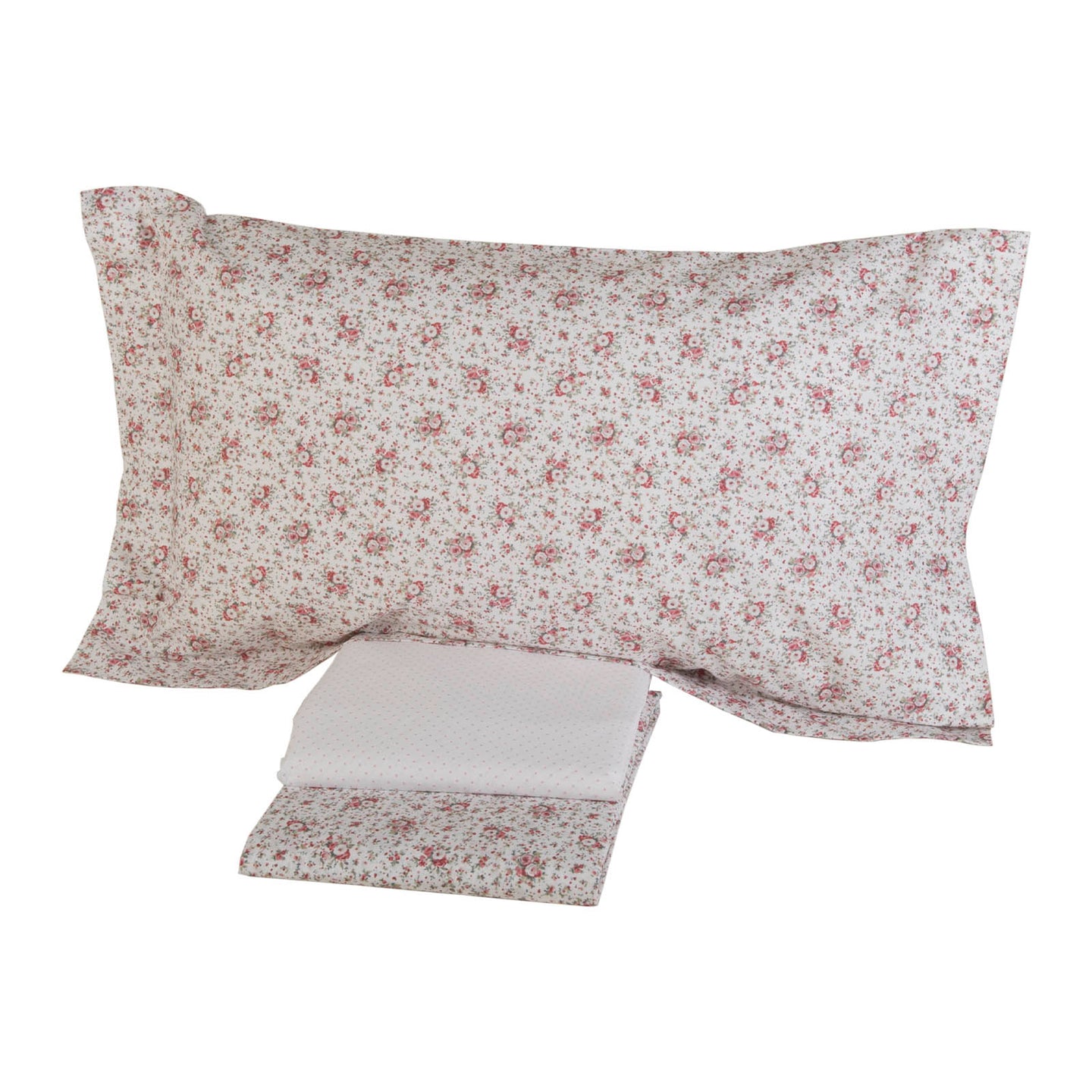 Completo Lenzuola Mirabello Luisiana Petite-bouquet Floreale in Percalle