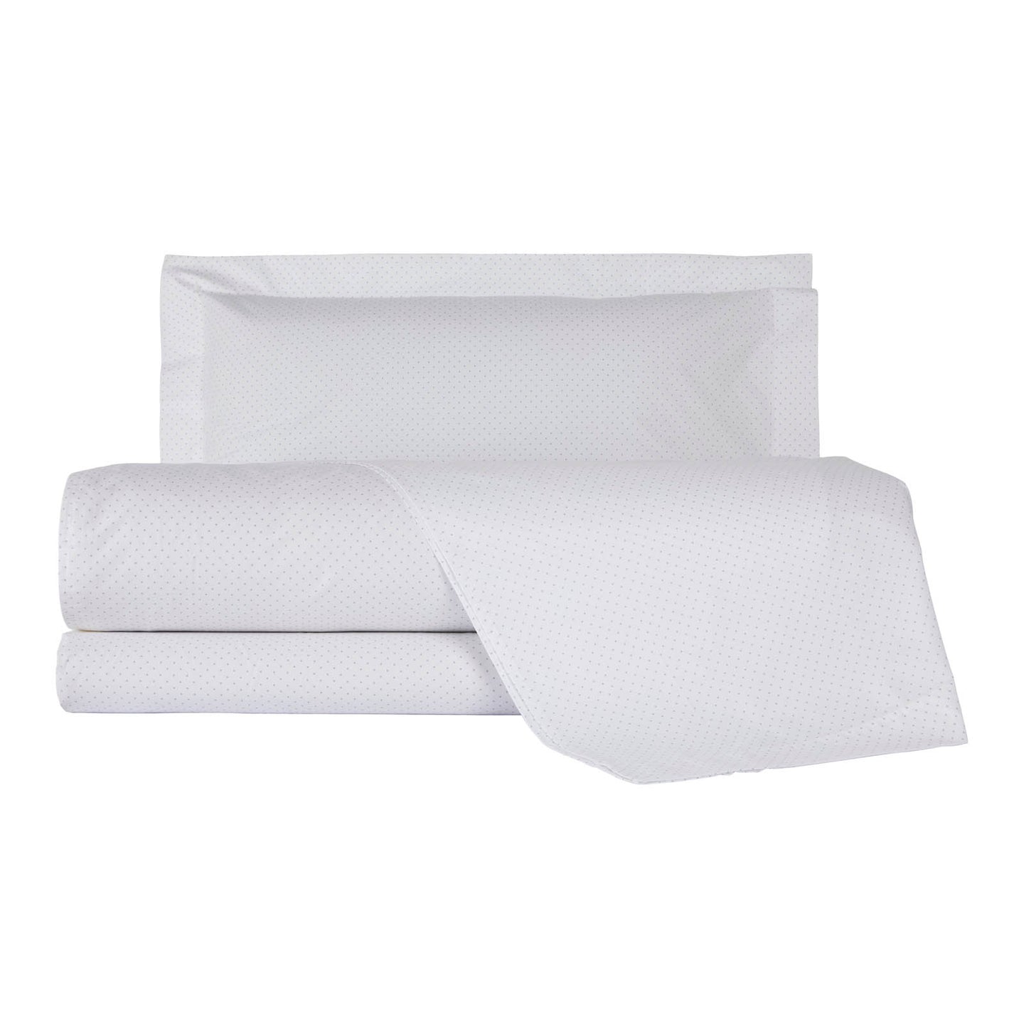 Completo Lenzuola Mirabello Luisiana Plumetis Geometrico in Percalle