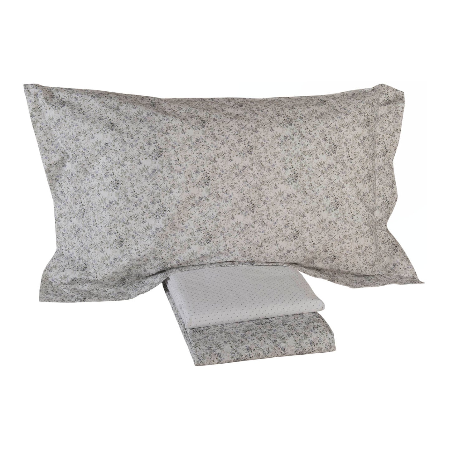 Completo Lenzuola Mirabello Luisiana Sous-bois Floreale in Percalle