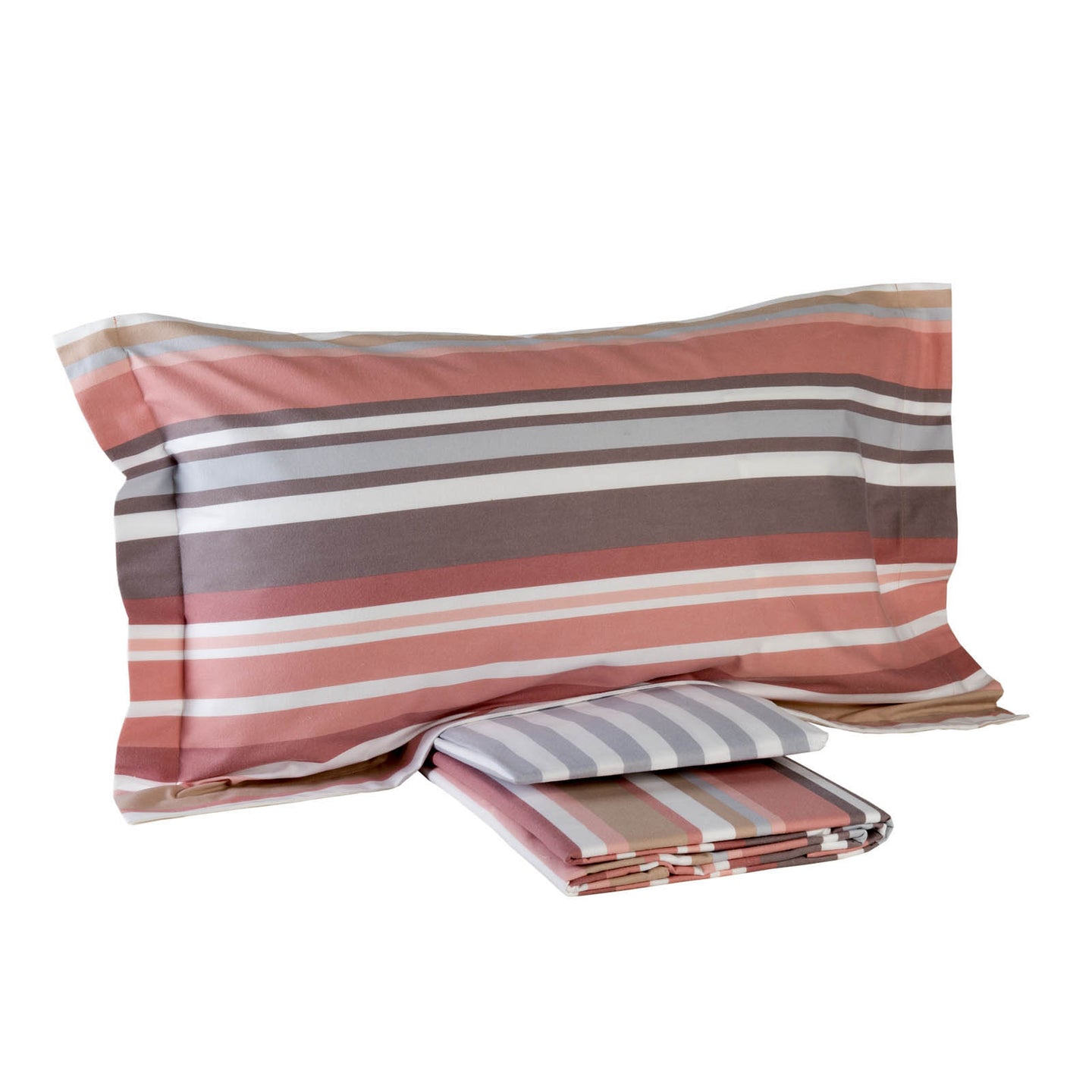 Completo Lenzuola Mirabello Wall-paper Geometrico in Flanella