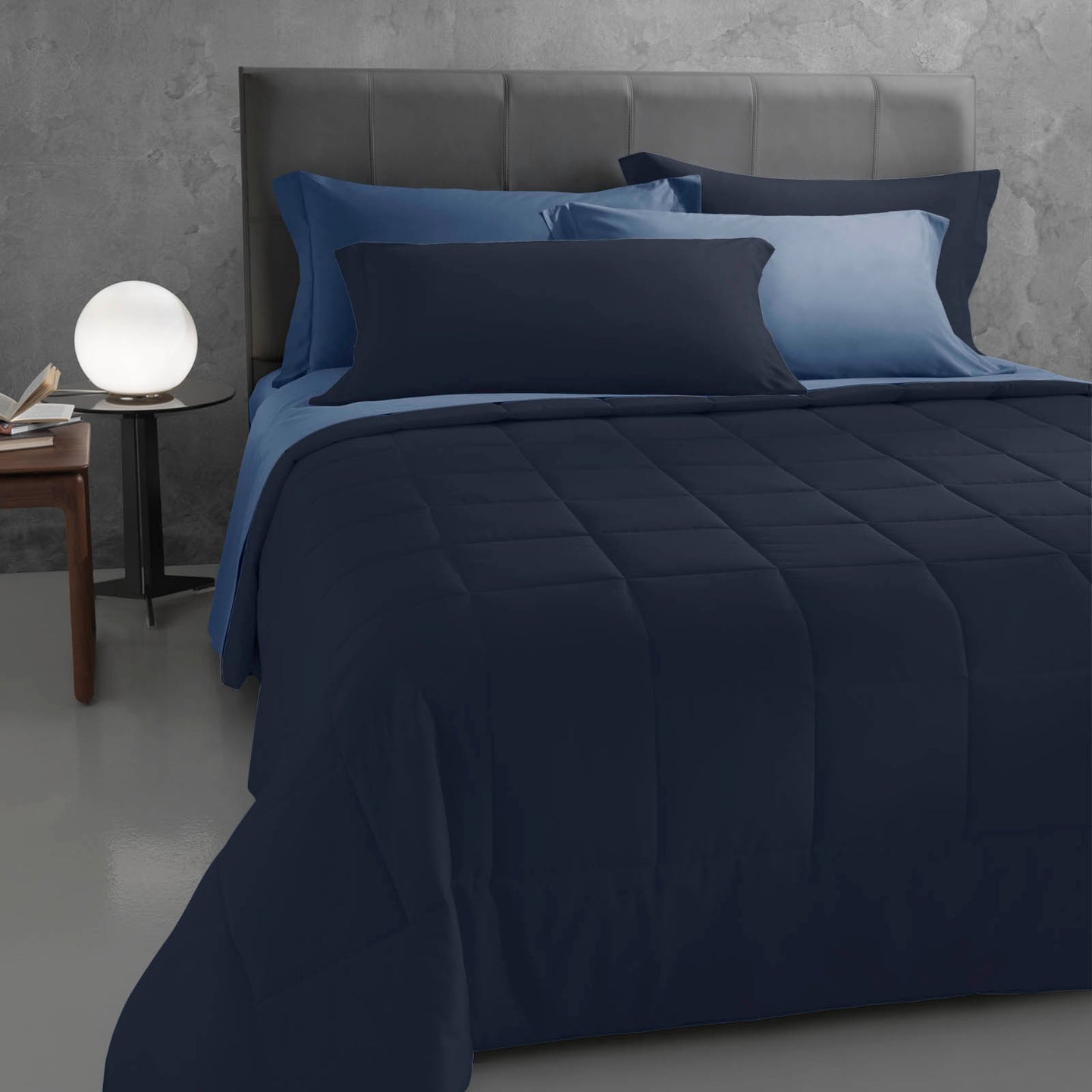 Copriletto Trapuntato Mirabello Luisiana Louisiana Tinta Unita in Percalle Luisiana