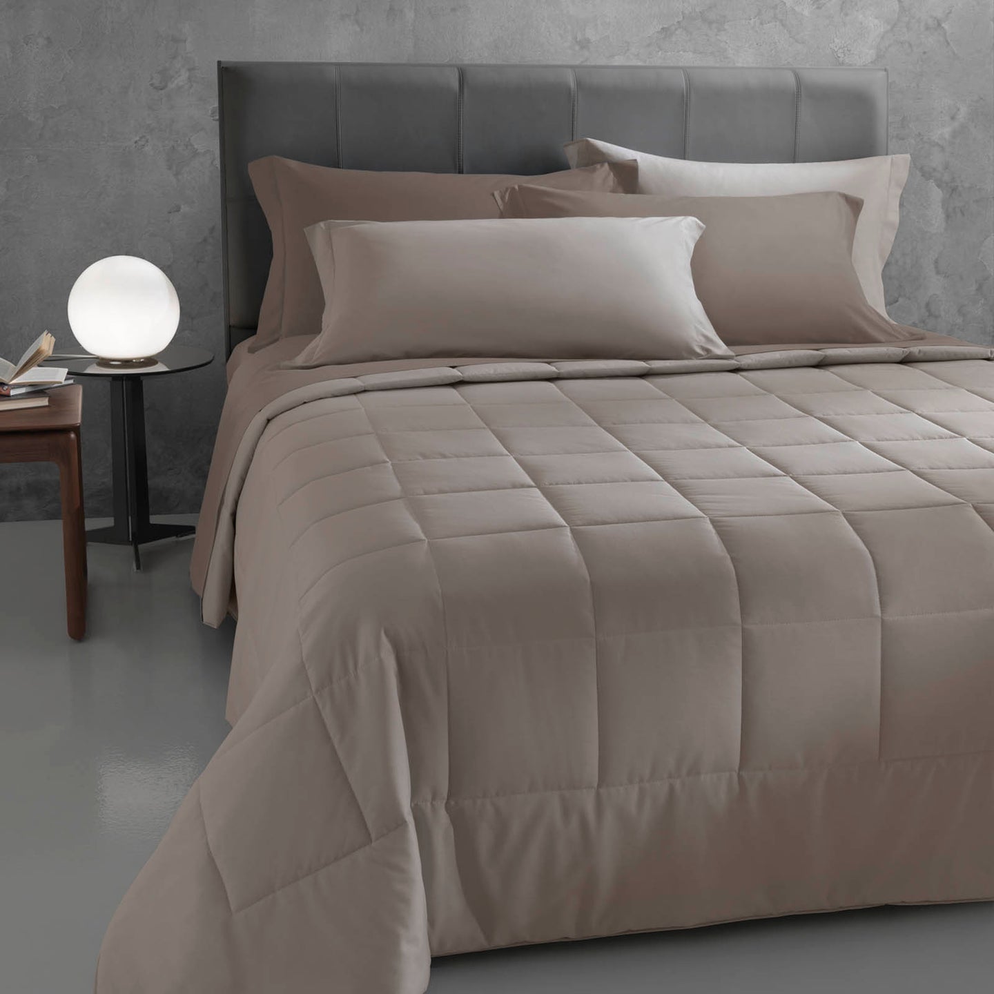 Copriletto Trapuntato Mirabello Luisiana Louisiana Tinta Unita in Percalle Luisiana