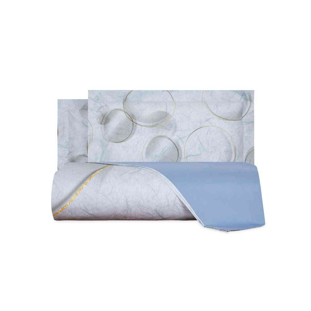 Copripiumino con federe Carrara Paper Moderno in Percalle