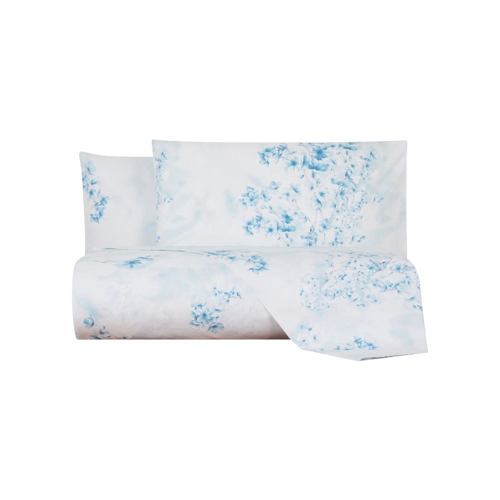 Copripiumino con federe Emporium Mandorlo in fiore Floreale in Percalle Luisiana