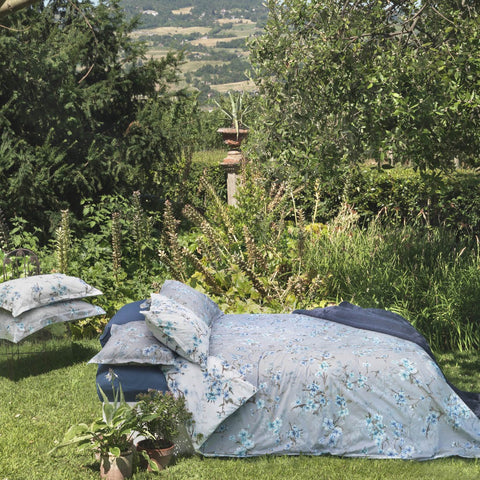 Copripiumino con federe Mirabello Blossom peach Floreale in Percalle