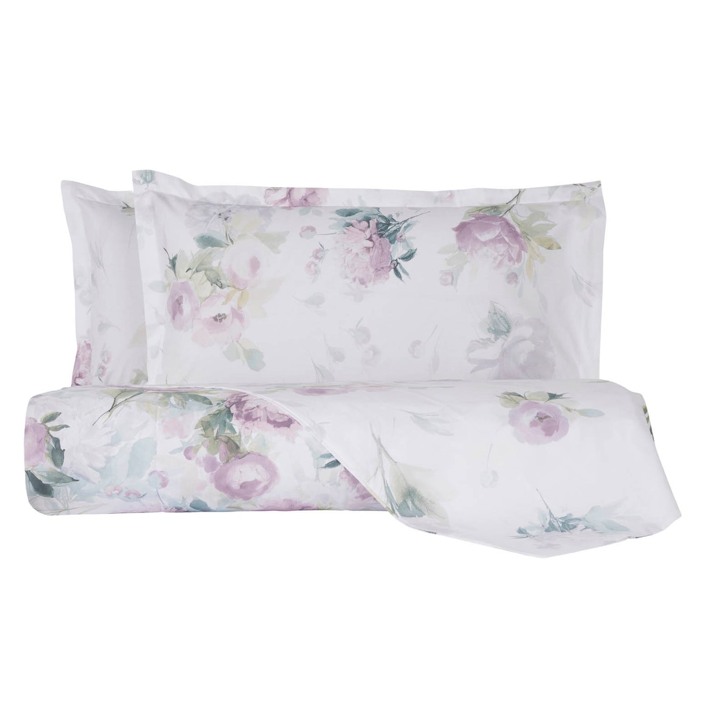Copripiumino con federe Mirabello Moon peony Floreale in Percalle