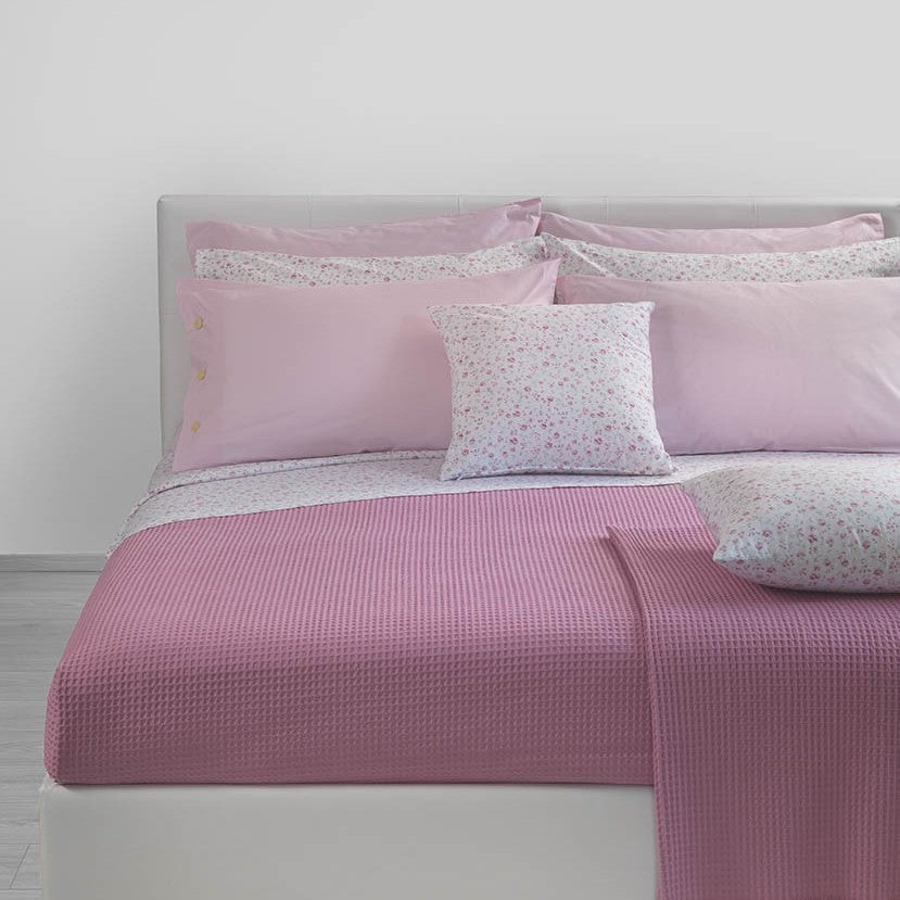 Lenzuolo copriletto con federe Bellora Ethel Floreale in Percalle