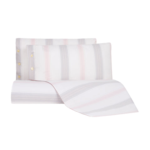 Lenzuolo copriletto con federe Bellora Regimental Geometrico in Percalle